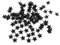 Trimming Shop Star Clous Griffe Rivets, Nailhead Punk Décoratif Presse à Main Pics pour Bricolage, Scrapbooking, Gothique & Accessoires Mode - Noir, 10mm