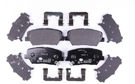 HELLA 8DB 355 020-871 Bremsbeläge - mit akustischer Verschleißwarnung | Kompatibel mit: HYUNDAI GRANDEUR, NEXO, SANTA FÉ III, SANTA FÉ III Kasten/SUV, KIA CARENS IV, CARENS IV Van, K9 II