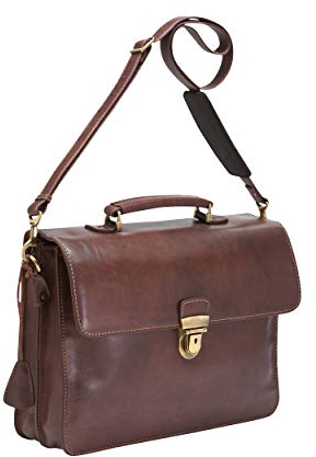 Picard Herren Toscana Aktentaschen, Braun/Kastanie, 37x27x10 Centimeters