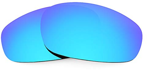 Revant Verres de Rechange Compatibles avec Oakley Split Jacket, Polarisés, Bleu Glacier MirrorShield