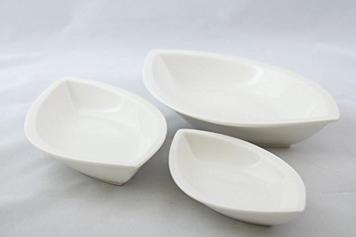 3er Schalen Set Dipschalen aus Porzellan Servierschale Snackschalen Schale