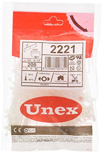 Unex DUN2221 - Pack de 200 bridas