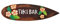 Interlifestyle Surfboard 60cm Tiki Bar Hawaii Deko im Maui Style Surfbrett
