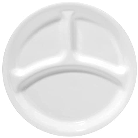 Corelle Livingware Winter Frost White 10-1/4 Divided Dinner Plate, 1 Pack