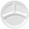 CORELLE Livingware Speiseteller mit Unterteilung, 26,4 cm, Winter Frost Weiß, Glas, 10.25