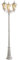Konstsmide Firenze 7217-250 Standleuchte B: 57,5cm T: 57,5cm H: 220cm / 3x100W / IP43 / lackiertes Aluminium / matt-weiß