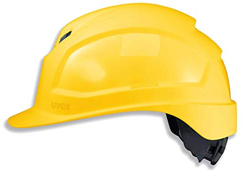 Uvex Pheos IES Schutzhelm - Belüfteter Arbeitshelm für die Baustelle - Gelb Gelb