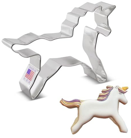 Ann Clark Cookie Cutters Cortador de galletas de unicornio, 4.5