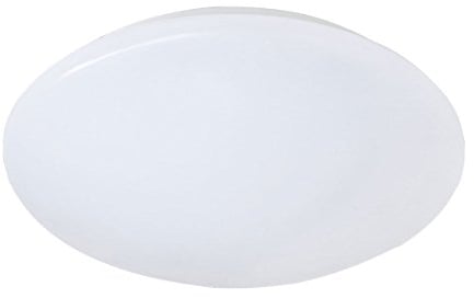 Reality Leuchten LED Deckenleuchte Putz II R62601201, Kunststoff weiß, inkl. 12 Watt LED, Durchmesser 27 cm