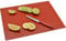 Harbour Housewares Glass Chopping Board - 40x30cm - Red - Medium Dining Place Mats Cutting Mat Worktop Saver for Kitchen Cooking, Baking, Vegetable Preparation