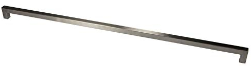 GedoTec Möbelgriff Edelstahl Stangengriff Küche - G14 | BA 736 mm | Schrankgriff eckig | Griff Edelstahl matt gebürstet | Türgriffe Profil 14 mm | 1 Stück - Schubladen-Griff für Schranktüren & Möbel