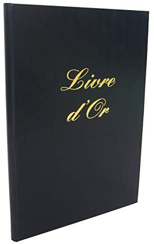 Elve Livre d'or Format 21x29,7cm 148 pages Couverture aspect cuir Noir