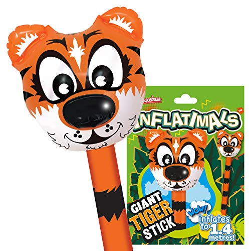 Inflatimals - Tiger von Deluxebase. Riesiges aufblasbares Meerestier Aufblasbares Spielzeug. Perfektes aufblasbares Partygeschenk oder Partydekoration für Kinder