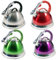 3.5L STAIINLESS Steel Lightweight Whistling Kettle Camping Fishing Home Cordless (Chrome)