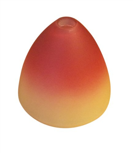 Lampenschirm Lampenglas Glas G4 Farbverlauf rot orange gelb Pendellampe Pendelleuchte Jojo Glas 65mm KK1020
