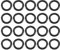 sourcing map 20St Metrische Nitrilkautschuk O-Ringe Dichtung 9mm AD 6mm ID 1,5mm Breite
