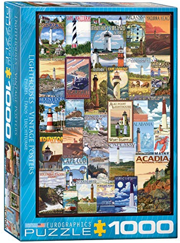 EuroGraphics Puzzle Leuchttürme 6000-0779 mehrfarbig
