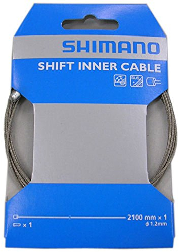Shimano Schaltzug MTB/Road Edelstahl SUS Innenzug, Silber, 1,2 mm, Uni