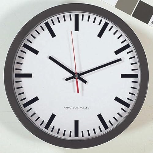 betriebsausstatter – radio-reloj, Ø 300 mm, Beam Line Markieren, vaya. schw.