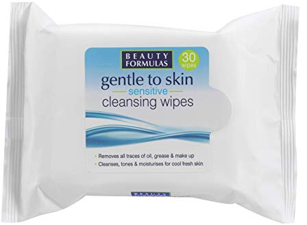 Beauty Formulas Gentle To Skin Sensitive Cleansing Wipes 30'S