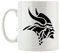 Pixxprint J.Roxx Wikingerkopf Tasse, ca. 300ml Fassungsvermögen, Keramik Weiß, Spülmaschinenfest