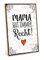 TypeStoff Holzschild mit Spruch - Mama hat immer Recht - Vintage Schild als Geschenk und Dekoration - HS-00054
