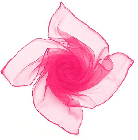 Boolavard Sheer Chiffon Platz Schal in den Farben - im Stil der 50er (Rose)