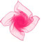 Boolavard Sheer Chiffon Platz Schal in den Farben - im Stil der 50er (Rose)