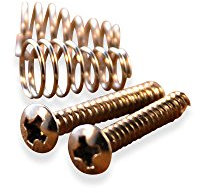 2 x Chrome Single Coil Pickup Screws for Wilkinson Vintage Stratocaster, Telecaster, Guitars (Set of 2, Chrome)