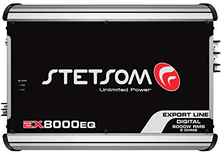 Stetsom EX 8000 EQ 2 Ohms Classe D Amplificatore Mono Gamma Completa