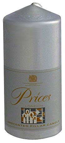 Prices 6 € Pillar Candle Silver