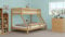 Erst-Holz Doppel-Etagenbett 140x200 und 90x200 Erwachsenen-Stockbett Kiefer Massivholz Natur 60.19-09-14