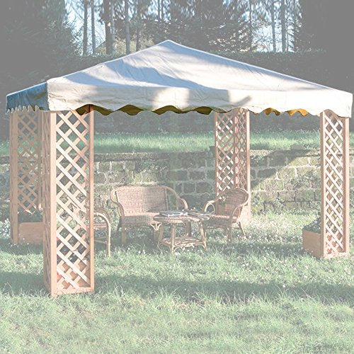 Giardini del Re 50509 Top Copertura Gazebo Maxima, Spalmato in PVC, Ecru