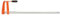 Jorgensen POJ4736 36 Deep-Reach Steel Bar Clamps, 7 Reach