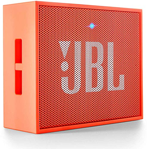 JBL Go Ultra Wireless Bluetooth Lautsprecher (3,5 mm AUX-Eingang, geeignet für Apple iOS und Android Smartphones, Tablets und MP3 geräten) orange