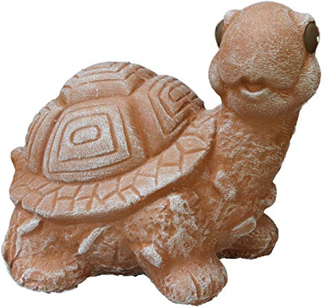 STEINFIGUREN SPICKER Steinfigur Schildkröte, 112/3 Gartenfigur Steinguss Tierfigur Terrakotta Patina
