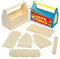 Baker Ross AG798 Holz-Werkzeugkiste zum Zusammenbauen, Dekorieren und Verschenken (3 Stück), Sperrholz, Holzfarben, 15cm x 12cm x 7.4cm, 3 Pack