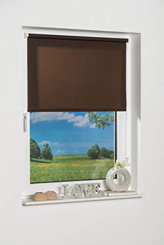 K-home Klemmfix-Minirollo, Schoko Tageslicht 100 x 150 (B x L)