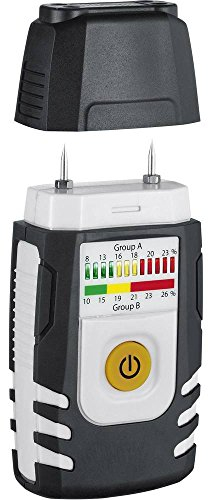 Laserliner - WoodTester Compact - Feuchtemessgerät - Präzise Messungen - Holz - LED-Anzeige - Doppelskala - Selbsttestfunktion - Einfache Handhabung, 082.004A
