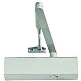 Basi 1720-0202 Dorma TS 73V - Chiudiporta senza tiranteria standard, per porte antincendio, misura 2-4, colore: Argento