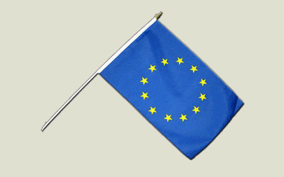 Stockflagge Europäische Union EU - 30 x 45 cm