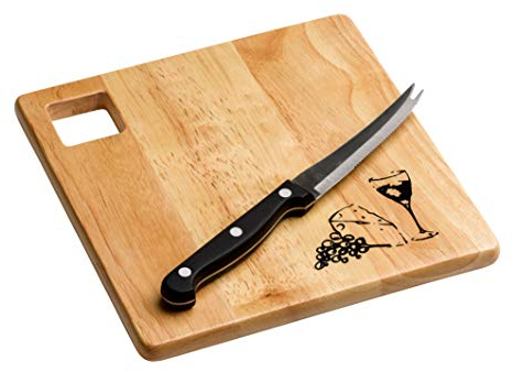 Premier Housewares 9096871 - Formaggiera in caucciù e acciaio INOX con coltello, manico in caucciù