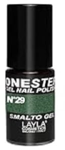 LAYLA ONE STEP Smalto Semipermanente in Gel 3-in-1 Veloce e Facile Applicazione Durata 3 Settimane Alta Pigmentazione Senza Strato di Dispersione 5ML Layla Cosmetics N.29 TWILIGHTER (Verde)