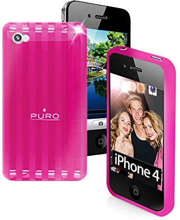 Puro IPC4PLASMAPNK Plasma Cover per Iphone 4, Rosa