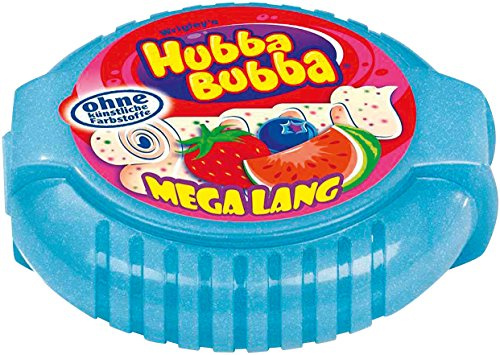Hubba Bubba Bubble Tape Triple Mix 1,8 Meter, 4er Pack (4 x 1 Stück)
