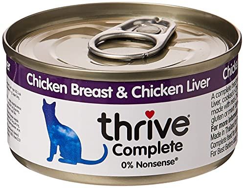 thrive 12 x Complete Adult Chicken Breast & Chicken Liver 75g, Transparent