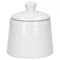 Van Well Zuckerdose Porzellan Weiß 280ml mit Deckel – Eleganter, multifunktionaler Behälter für Zucker und Gewürze – Ideal für Kaffeetafel, Küche und Gastronomie