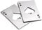 Yerwal Bottle Opener, 2 Pcs Stainless Steel Credit Card Size Casino Bottle Opener for Your Wallet