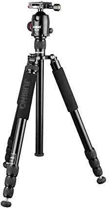 JUSINO Traveller Tripod mit Kugelkopf bis 165cm/15kg ausziehbar Reisestativ TK-284+BH-68
