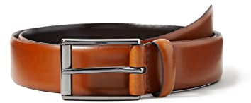 Strellson Premium Herren Belt Gürtel, Braun (Cognac 55), 80 cm
